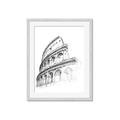Picture of Colosseum Sketch _GroupedProduct_Rectangle_Portrait_Framed_Matted_