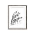 Picture of Colosseum Sketch _GroupedProduct_Rectangle_Portrait_Framed_Matted_
