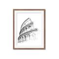 Picture of Colosseum Sketch _GroupedProduct_Rectangle_Portrait_Framed_Matted_