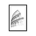 Picture of Colosseum Sketch _GroupedProduct_Rectangle_Portrait_Framed_Matted_