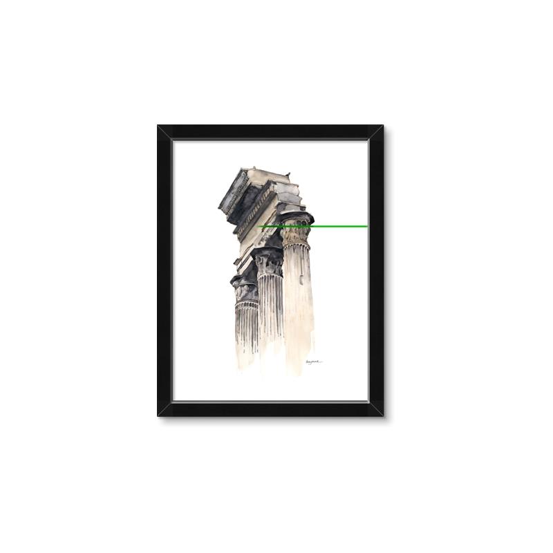 Picture of Columns Sketch _GroupedProduct_Rectangle_Portrait_Framed_Matted_