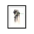 Picture of Columns Sketch _GroupedProduct_Rectangle_Portrait_Framed_Matted_
