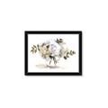 Picture of White Hydrangea in a Vase _GroupedProduct_Rectangle_Landscape_Framed_Matted_