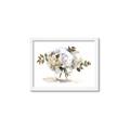 Picture of White Hydrangea in a Vase _GroupedProduct_Rectangle_Landscape_Framed_Matted_
