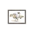 Picture of White Hydrangea in a Vase _GroupedProduct_Rectangle_Landscape_Framed_Matted_