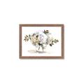 Picture of White Hydrangea in a Vase _GroupedProduct_Rectangle_Landscape_Framed_Matted_