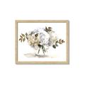 Picture of White Hydrangea in a Vase _GroupedProduct_Rectangle_Landscape_Framed_Matted_