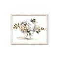 Picture of White Hydrangea in a Vase _GroupedProduct_Rectangle_Landscape_Framed_Matted_
