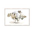 Picture of White Hydrangea in a Vase _GroupedProduct_Rectangle_Landscape_Framed_Matted_