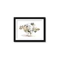 Picture of White Hydrangea in a Vase _GroupedProduct_Rectangle_Landscape_Framed_Matted_