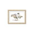 Picture of White Hydrangea in a Vase _GroupedProduct_Rectangle_Landscape_Framed_Matted_