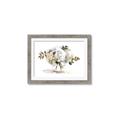 Picture of White Hydrangea in a Vase _GroupedProduct_Rectangle_Landscape_Framed_Matted_