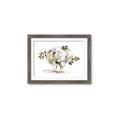 Picture of White Hydrangea in a Vase _GroupedProduct_Rectangle_Landscape_Framed_Matted_
