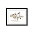 Picture of White Hydrangea in a Vase _GroupedProduct_Rectangle_Landscape_Framed_Matted_