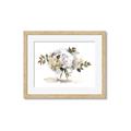 Picture of White Hydrangea in a Vase _GroupedProduct_Rectangle_Landscape_Framed_Matted_