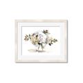 Picture of White Hydrangea in a Vase _GroupedProduct_Rectangle_Landscape_Framed_Matted_