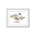Picture of White Hydrangea in a Vase _GroupedProduct_Rectangle_Landscape_Framed_Matted_