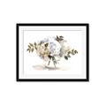 Picture of White Hydrangea in a Vase _GroupedProduct_Rectangle_Landscape_Framed_Matted_
