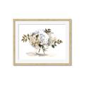 Picture of White Hydrangea in a Vase _GroupedProduct_Rectangle_Landscape_Framed_Matted_
