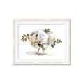 Picture of White Hydrangea in a Vase _GroupedProduct_Rectangle_Landscape_Framed_Matted_