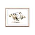 Picture of White Hydrangea in a Vase _GroupedProduct_Rectangle_Landscape_Framed_Matted_