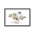 Picture of White Hydrangea in a Vase _GroupedProduct_Rectangle_Landscape_Framed_Matted_