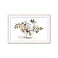 Picture of White Hydrangea in a Vase _GroupedProduct_Rectangle_Landscape_Framed_Matted_