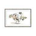 Picture of White Hydrangea in a Vase _GroupedProduct_Rectangle_Landscape_Framed_Matted_