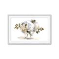 Picture of White Hydrangea in a Vase _GroupedProduct_Rectangle_Landscape_Framed_Matted_