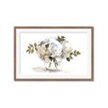 Picture of White Hydrangea in a Vase _GroupedProduct_Rectangle_Landscape_Framed_Matted_