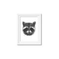 Picture of Raccoon Sketch _GroupedProduct_Rectangle_Portrait_Framed_Matted_