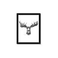 Picture of Moose Sketch _GroupedProduct_Rectangle_Portrait_Framed_Matted_