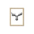 Picture of Moose Sketch _GroupedProduct_Rectangle_Portrait_Framed_Matted_