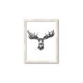 Picture of Moose Sketch _GroupedProduct_Rectangle_Portrait_Framed_Matted_