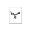 Picture of Moose Sketch _GroupedProduct_Rectangle_Portrait_Framed_Matted_
