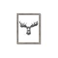 Picture of Moose Sketch _GroupedProduct_Rectangle_Portrait_Framed_Matted_