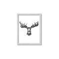 Picture of Moose Sketch _GroupedProduct_Rectangle_Portrait_Framed_Matted_