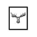 Picture of Moose Sketch _GroupedProduct_Rectangle_Portrait_Framed_Matted_