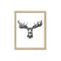 Picture of Moose Sketch _GroupedProduct_Rectangle_Portrait_Framed_Matted_