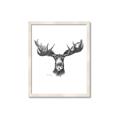 Picture of Moose Sketch _GroupedProduct_Rectangle_Portrait_Framed_Matted_
