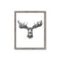 Picture of Moose Sketch _GroupedProduct_Rectangle_Portrait_Framed_Matted_
