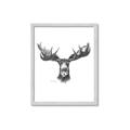 Picture of Moose Sketch _GroupedProduct_Rectangle_Portrait_Framed_Matted_