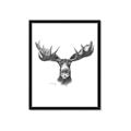 Picture of Moose Sketch _GroupedProduct_Rectangle_Portrait_Framed_Matted_