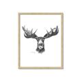 Picture of Moose Sketch _GroupedProduct_Rectangle_Portrait_Framed_Matted_