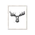 Picture of Moose Sketch _GroupedProduct_Rectangle_Portrait_Framed_Matted_