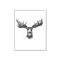 Picture of Moose Sketch _GroupedProduct_Rectangle_Portrait_Framed_Matted_