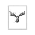 Picture of Moose Sketch _GroupedProduct_Rectangle_Portrait_Framed_Matted_