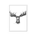 Picture of Moose Sketch _GroupedProduct_Rectangle_Portrait_Framed_Matted_