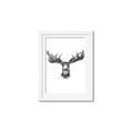 Picture of Moose Sketch _GroupedProduct_Rectangle_Portrait_Framed_Matted_