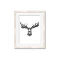 Picture of Moose Sketch _GroupedProduct_Rectangle_Portrait_Framed_Matted_